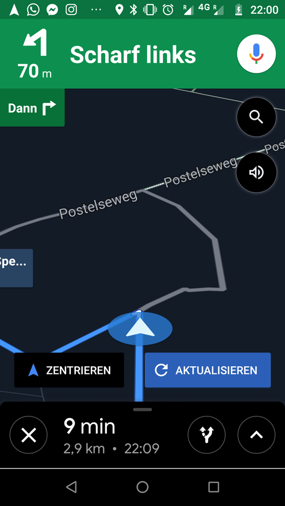 Handy Navigation im Wald