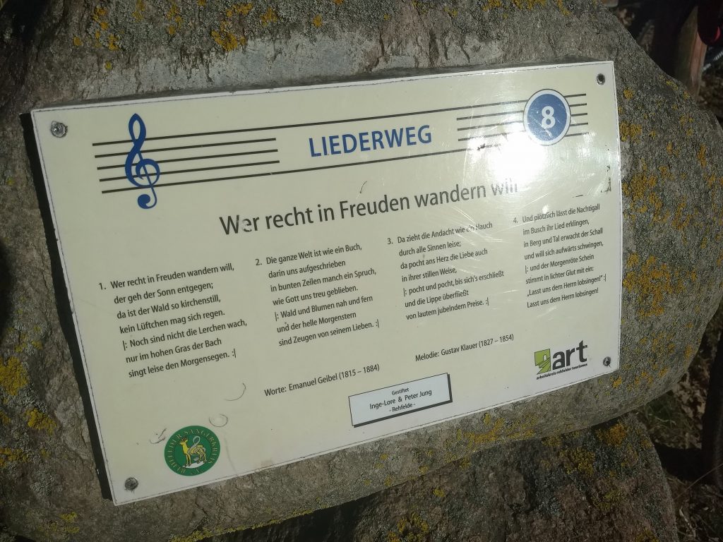 Liederweg - Wer recht in Freuden wandern will