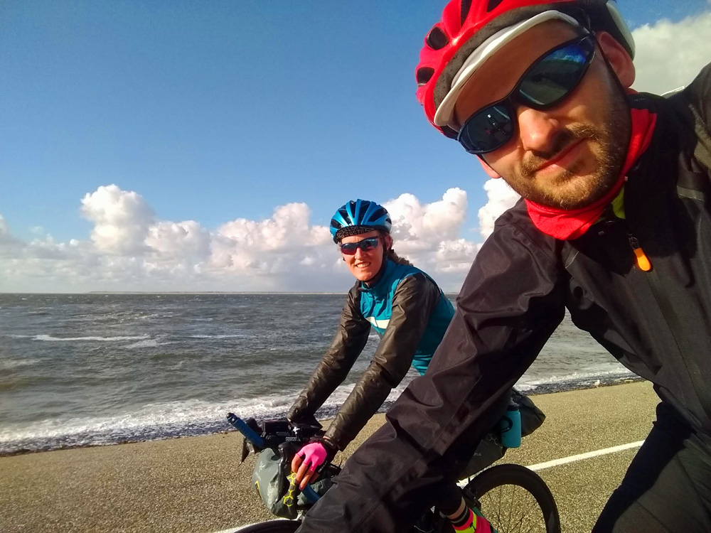 Radfahren am Meer