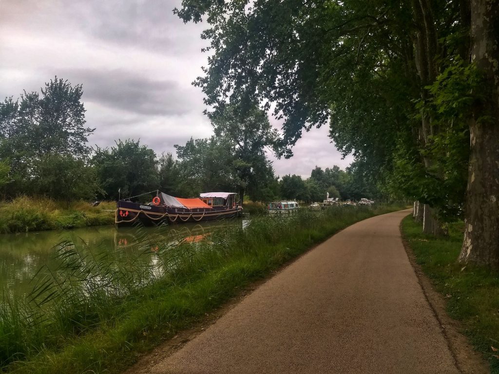 Schiff auf dem Canal de Midi