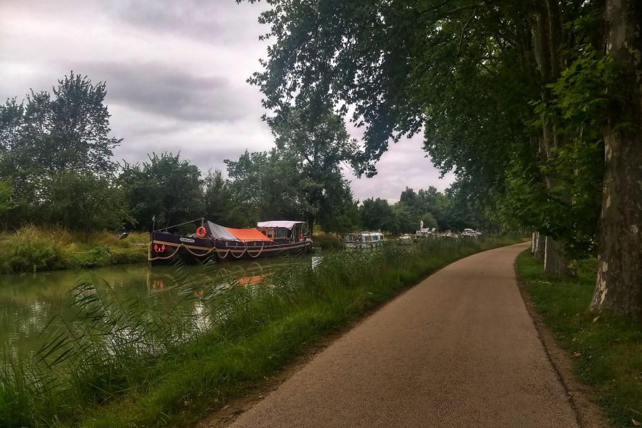 Schiff auf dem Canal de Midi